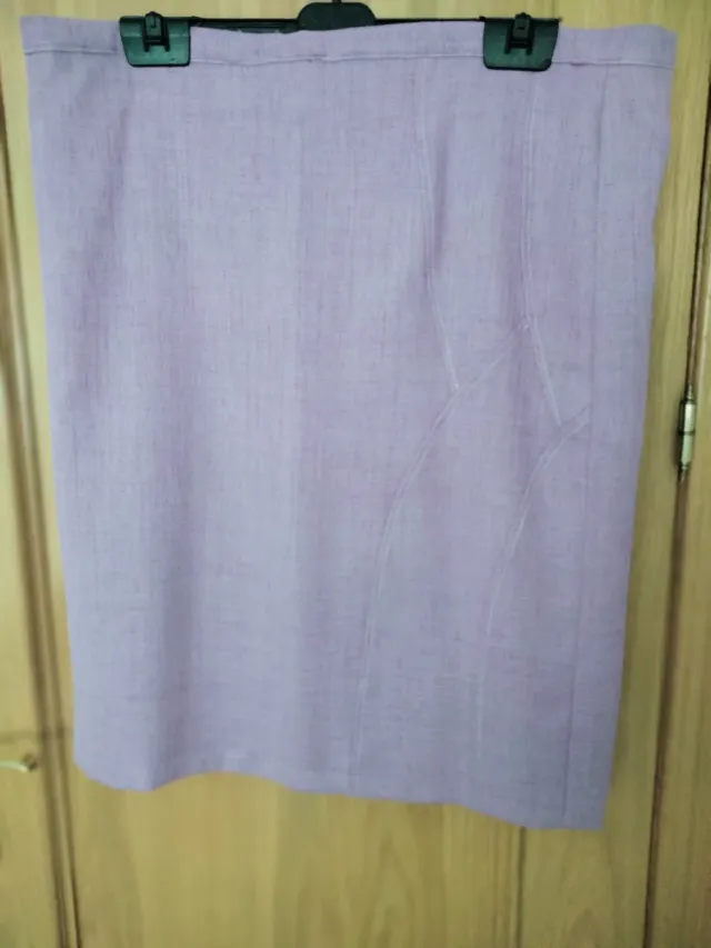 Traje de casaco para senhora roxo, com três peças
