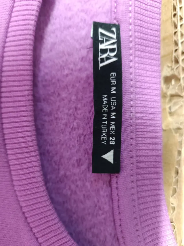 Maglioncino Zara cotone donna viola