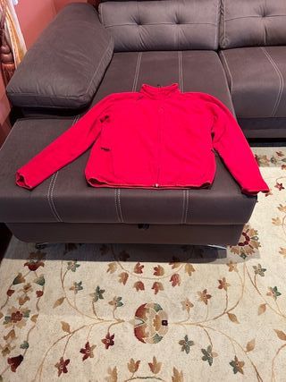Chaqueta Polar Quechua Roja Talla XL