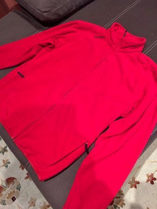 Chaqueta Polar Quechua Roja Talla XL