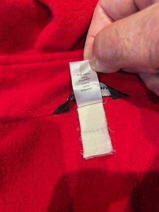 Chaqueta Polar Quechua Roja Talla XL