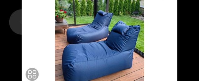 Sofás de exterior impermeables azul