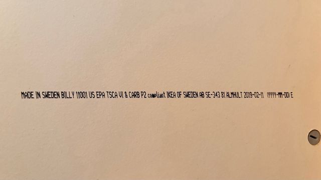 Extensión estantería Billy Ikea Madera