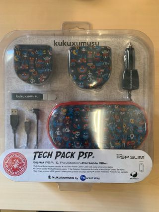 Pack PSP Slim Kukuxumusu: Estuche, Cargador Coche