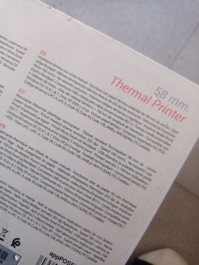 Impressora Térmica Aqprox 58mm