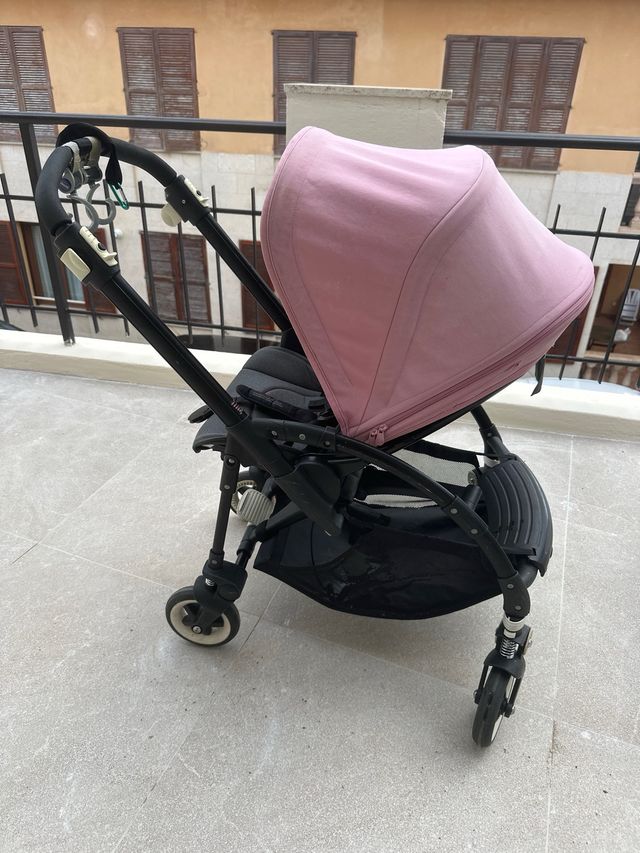 Bugaboo Bee 3, capazo y silla con capota rosa