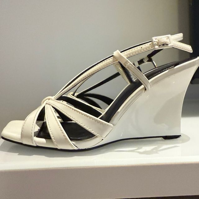 Sandalias Zara Blancas Tacón