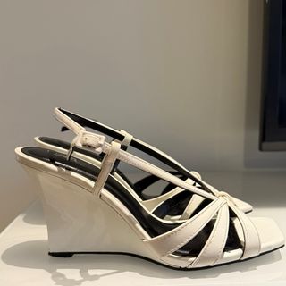 Sandalias Zara Blancas Tacón