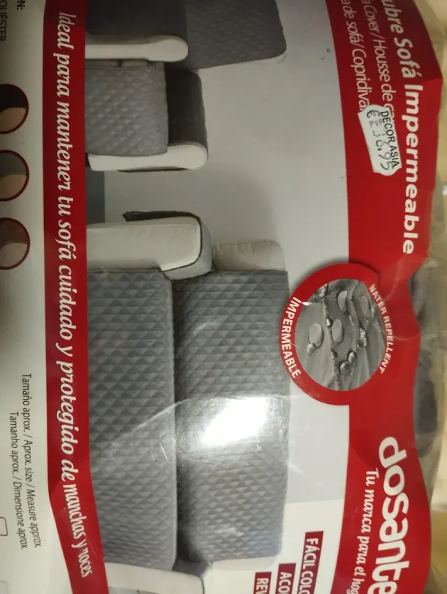 Funda Cubre Sofá Impermeable Dosante 4 Plazas