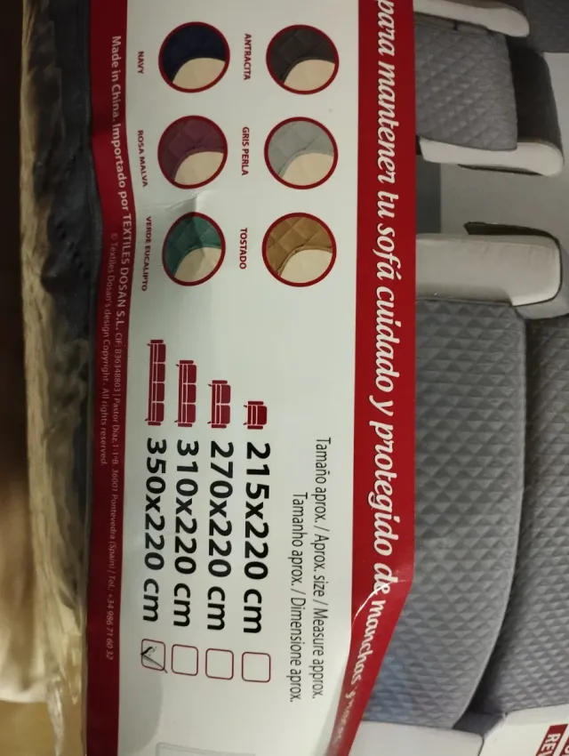 Funda Cubre Sofá Impermeable Dosante 4 Plazas