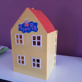Casa Peppa Pig + Escuela + Familia Bluey