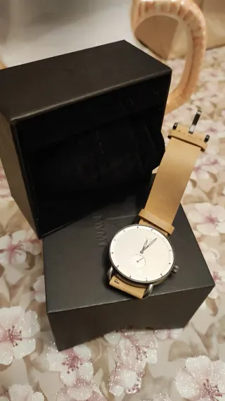 Orologio MVMT Uomo Quarzo Analogico Marrone Bianco