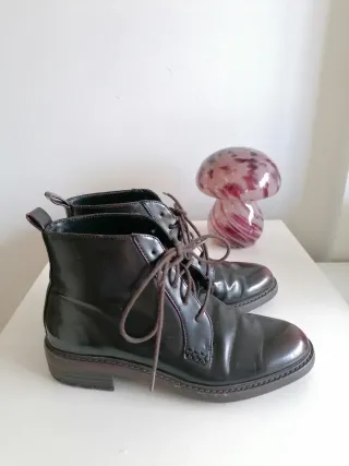 Botines de piel, Zara. T36