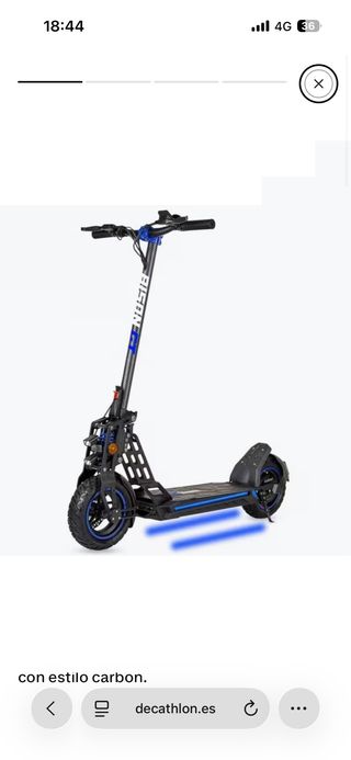 Patinete Eléctrico BISON GT color gris