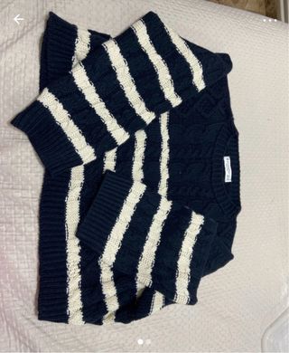 Jersey Rayas Azul Marino y Blanco