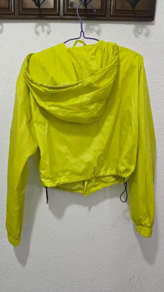 Chubasquero Corto Verde/Amarillo