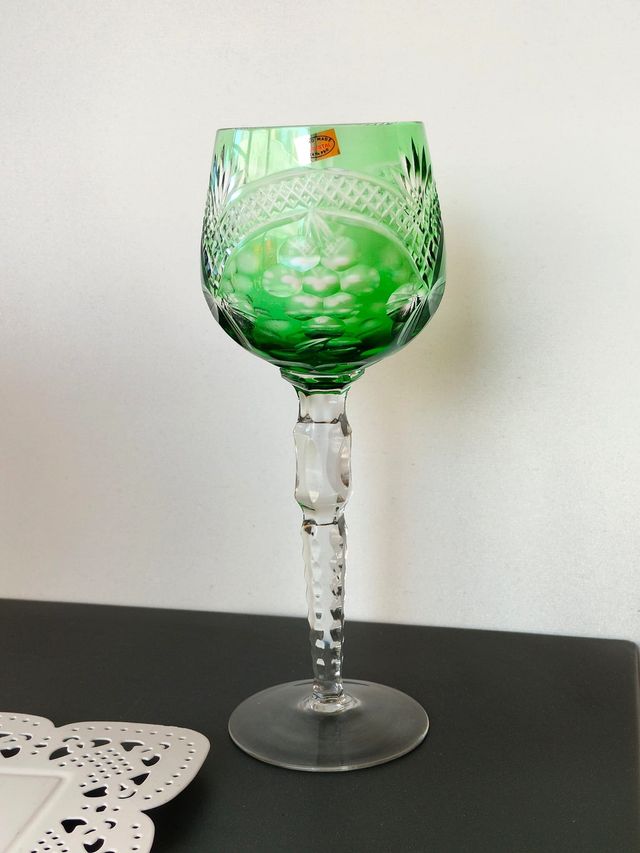 Cristallo di Boemia Set 8 Calici Colorati