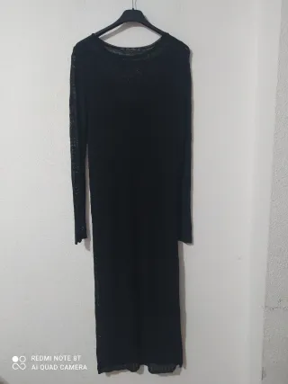 Vestido largo Zara negro