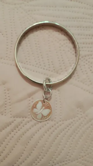 Bracciale con ciondolo cameo farfalla