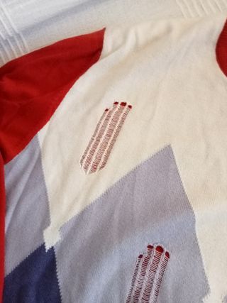 Jersey de punto rombos multicolor