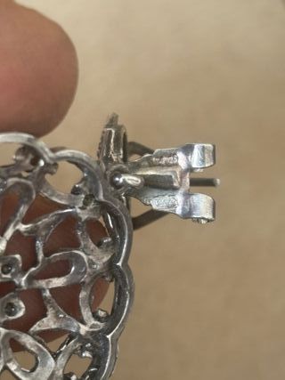 Pendientes Vintage Plata 925 Piedras Naturales