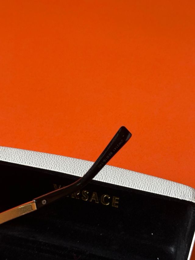 Versace Gafas Sol Dorado y Negro