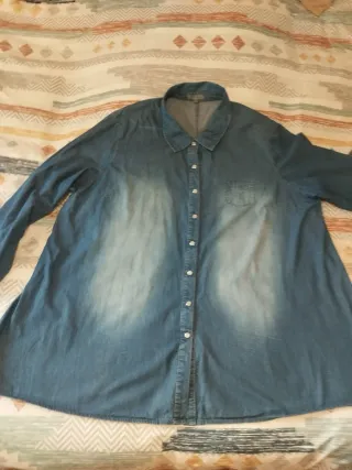 Camisa vaquera talla grande 54