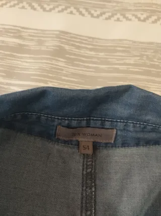 Camisa vaquera talla grande 54