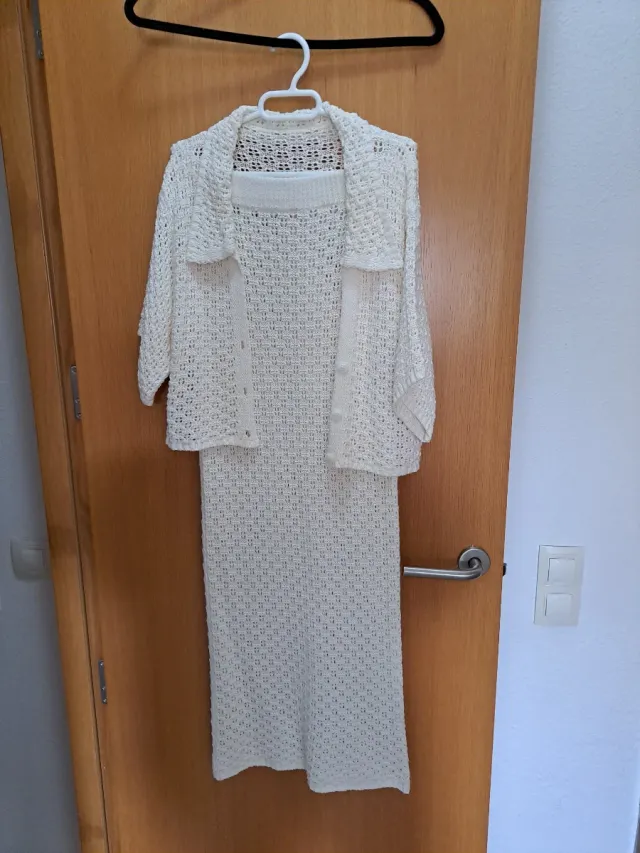 Conjunto de crochet blanco
