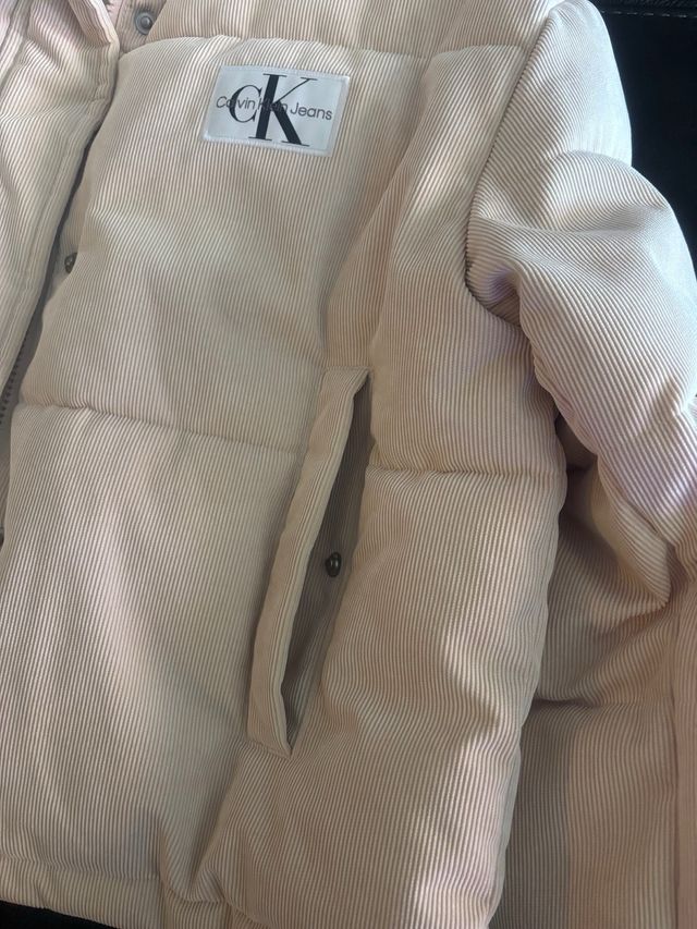 Giubbotto Calvin Klein Jeans Beige Corto