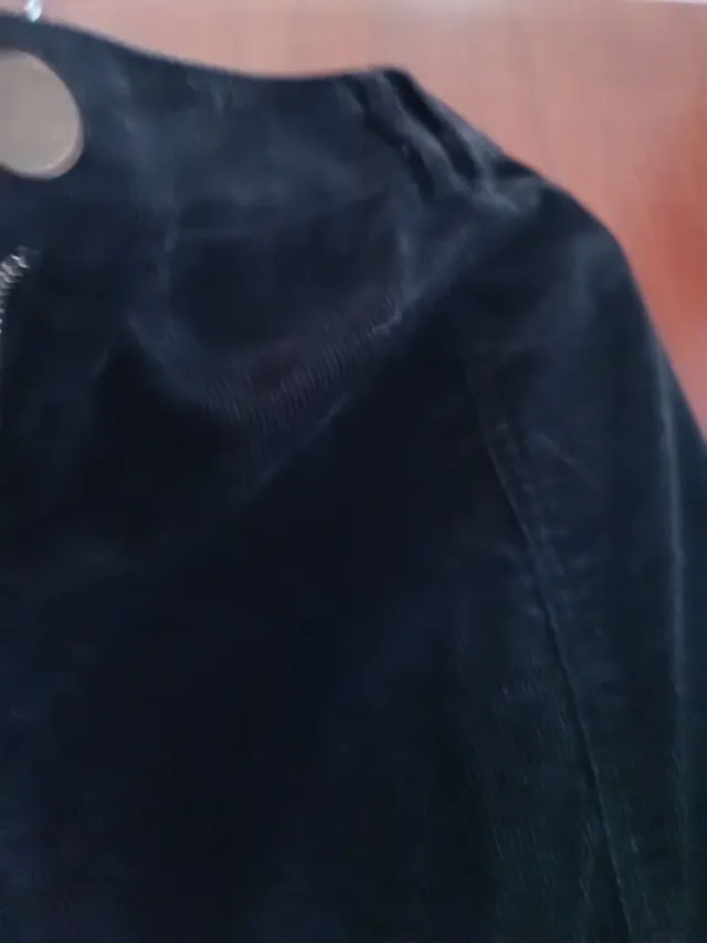 Falda larga pana Jessica negra