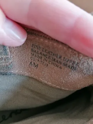 Botines ante beige T36