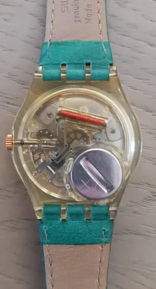 Orologio Swatch Gent GK152 oro e verde