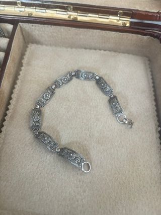 Pulsera vintage plata de ley