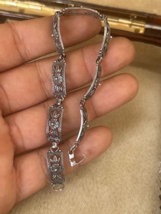 Pulsera vintage plata de ley