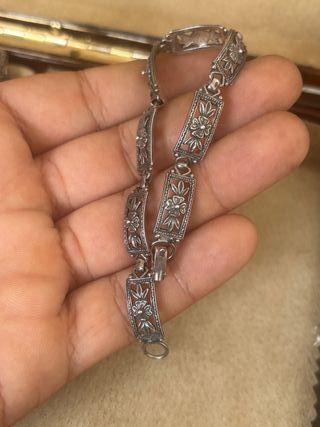 Pulsera vintage plata de ley