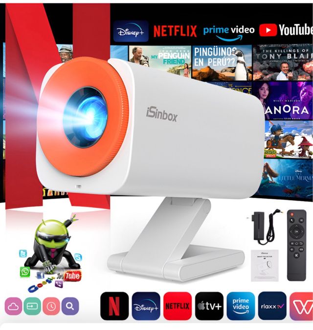 Proyector Portátil iSinbox Nuevo  Netflix...