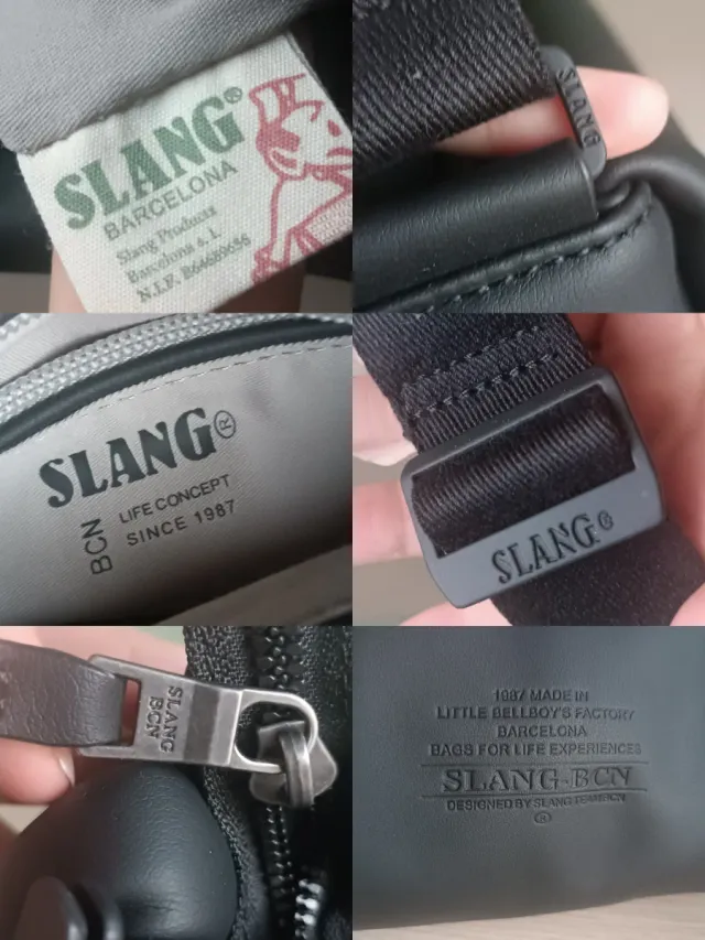 Bolso bandolera Slang negro