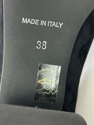 Ballerine décolleté punta tacco largo # 38 pelle