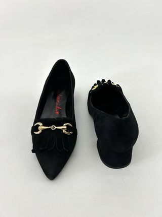 Ballerine décolleté punta tacco largo # 38 pelle