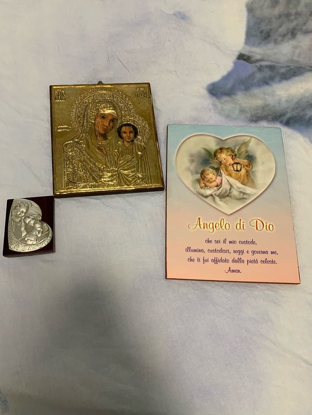 Quadretti Sacri Madre Bambino Angeli