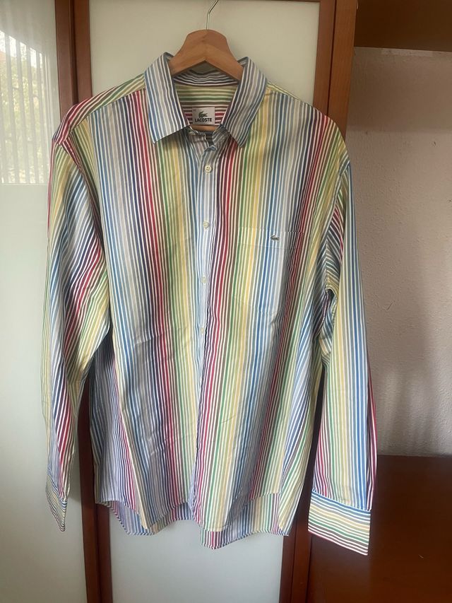 Camisa Lacoste Multicolor Rayas