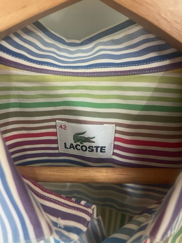 Camisa Lacoste Multicolor Rayas