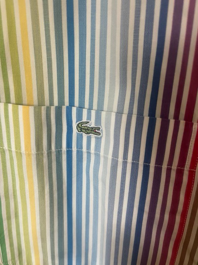 Camisa Lacoste Multicolor Rayas
