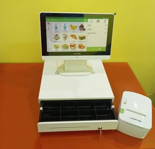 TPV HIOPOS Blanco CON CAJON e impresora