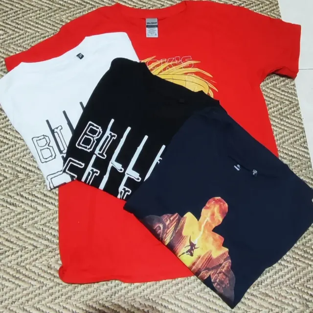 Lote 4 Camisetas Cortas Estampadas