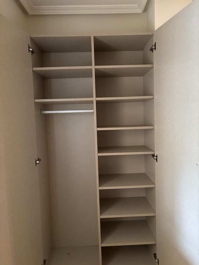 Armario modular madera beige