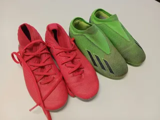 Pack Botas Fútbol Adidas (Rojas y Verdes)