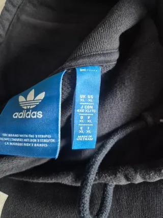 Sudadera Adidas Oversize Azul Talla XXXL