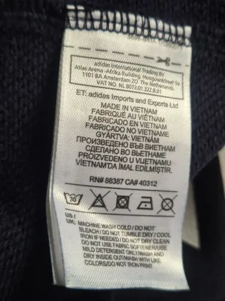 Sudadera Adidas Oversize Azul Talla XXXL